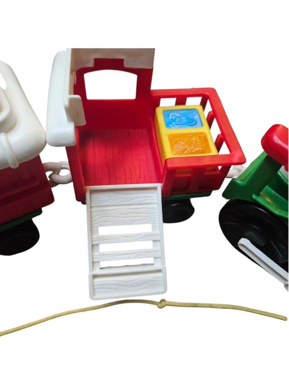 Vintage Fisher Price Little People 1998 Christmas Train 72698 Elf 3 Car Set